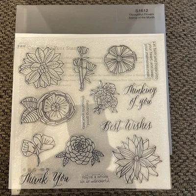 Close to my Heart  Thoughtful Flowers S1612 (NEW) Best Wishes, Thank You - Изображение 1 из 2