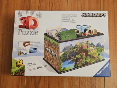 Ravensburger Minecraft 3D Puzzle Box Organizer Mojang 2022 NEW SEALED - Image 1 of 4