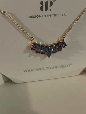 Bomb Party RBP8503 December 2024 Gazing At You Tanzanite Gold Plating Necklace - Image 1 of 4