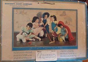 1938 Bancroft Dairy Calendar Five Little Sweethearts of the World Quintuplets - Picture 1 of 5