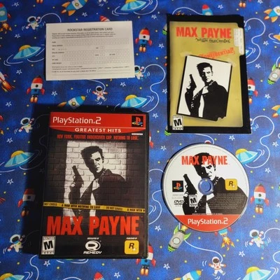 Max Payne PS2 (PlayStation 2) CIB Complete w/ Manual & Reg Card - Near MINT - Image 1 of 4