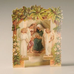+ Nostálgico Pop-Up TARJETA DE NAVIDAD Belén de Navidad NDC11490 - Imagen 1 de 1
