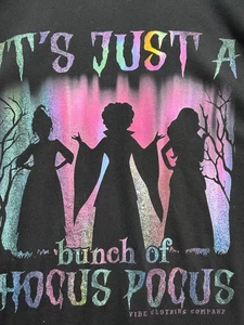 Vibe Clothing Co Hocus Pocus Purple Graphic Tee XL Bella Canvas Halloween Shirt - Picture 1 of 7
