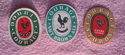 3 Courage & Co London Beer Bottle Labels 1950's - Image 1 of 2