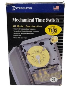 Intermatic 120V DPST 24 Hour Mechanical Time Switch T103 NEW IN BOX - Picture 1 of 7