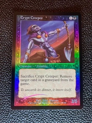Magic the Gathering Crypt Creeper Foil Error Card Odyssey English - Image 1 of 4