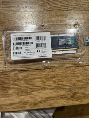 HP 8GB 1Rx4 PC3- 12800R-11 Kit - Image 1 of 4