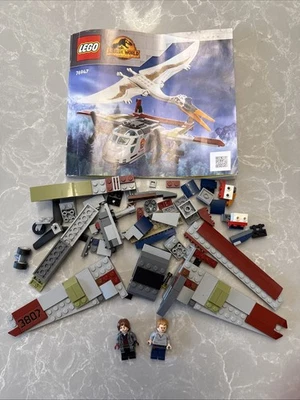 LEGO 76947 Jurassic World Quetzalcóatlus avión emboscada lluvia Owen manual reemplazo Foto 1 de 4