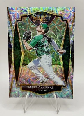 Matt Chapman 2021 Panini Select #194 Silver Scope Prizm Oakland A's - Image 1 of 2
