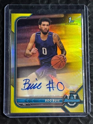2021-22 Bowman University Basketball 1st Bowman Boo Buie Auto /75 Northwestern - Image 1 of 2