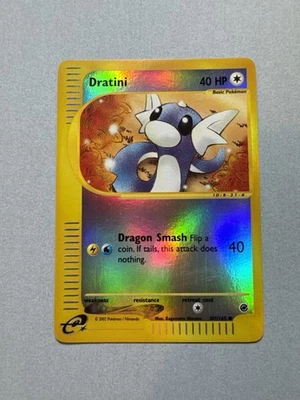 Dratini 107/165 Reverse Holo Expedition Pokemon Card 2002 WoTC E-Reader NM - Image 1 of 2