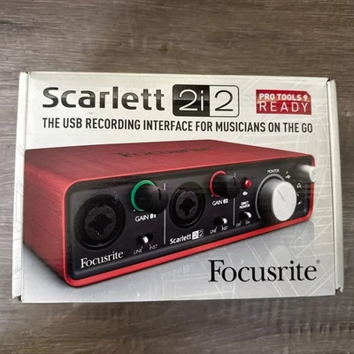 Focusrite Scarlett 2i2 2x2 USB Audio Interface - Image 1 of 4