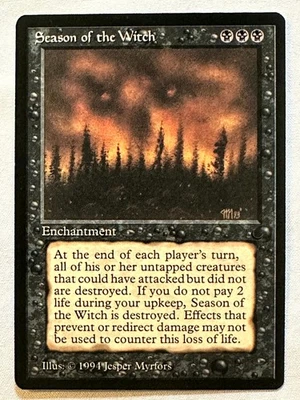 Season of the Witch  - Magic the Gathering MTG The Dark - NM - Free Shipping! - Image 1 of 2