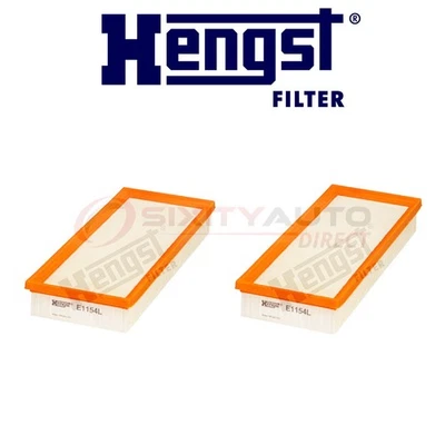 2 pc Hengst Air Filter for 2013-2017 Mercedes-Benz SL63 AMG - Intake Inlet mw - Image 1 of 4
