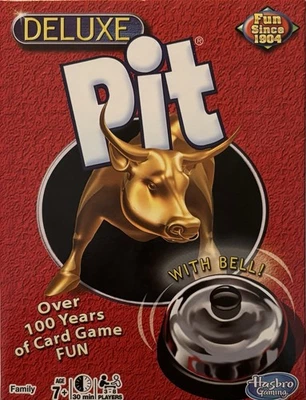 Juego de Cartas Pit Deluxe con Campana - Juegos de Movimientos Ganadores - Completo - Cartas Selladas Foto 1 de 4