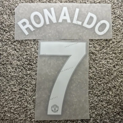 2008/2009 Manchester United Ronaldo 7 Champion League Player size Nameset Number - Image 1 of 2