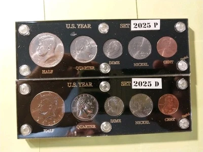 2025 YEAR MINT SET 10 PCS.CLAD COINS ..HALF -CENT.LAST OF AN ERA END OF THE CENT - Image 1 of 4