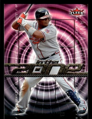 Fleer Andruw Jones IZ-AJ 2007 como nuevo en la zona béisbol Atlanta Braves Foto 1 de 2