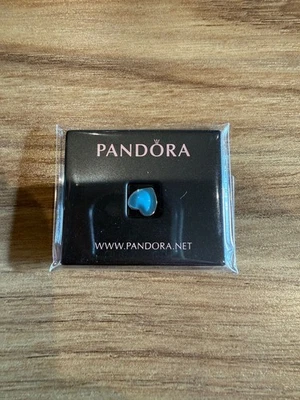 Pandora - Sterling Silver Blue Heart Petite Locket Charm with Baby Blue Enamel - Image 1 of 2