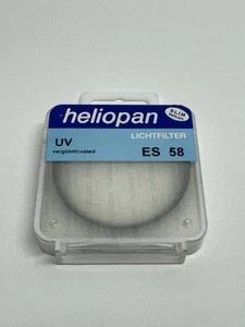 VINTAGE FACTORY SEALED Heliopan Digital ES 58mm UV Coated Slim Filter Germany - Picture 1 of 4
