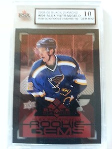 Alex Pietrangelo 2008-09 Black Diamond Ruby Rookie Hockey Card #23/100 Graded 10