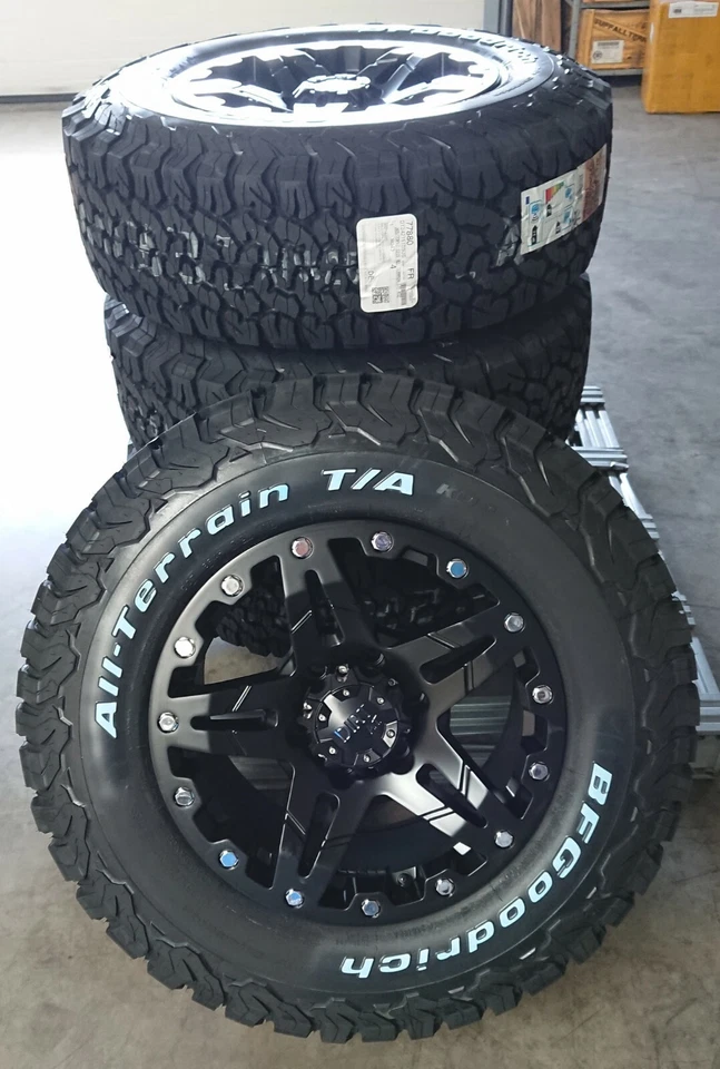 Dirt D66 9x17 6x114,3 Felgen + Reifen BF Goodrich KO2 265/70/17 für Navara X250 - Bild 1 von 1