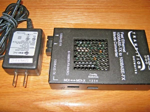 TRANSITION Networks E-100BTX-FX-04(SC) 100base-TX/100base-FX media converter - Picture 1 of 8