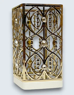1 Bath Body Works GOLD GEM GATE Foaming Hand Soap Holder Sleeve Metal Decor - Image 1 of 4