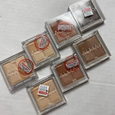 7 New Almay Eyeshadow Pressed Powder Quad Palette Eye Makeup 220, 210, 230, 110 - Image 1 of 4