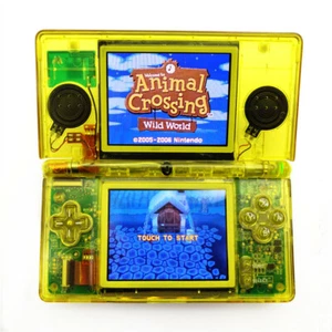 Clear Yellow Retrofit Nintendo DS Lite Console NDSL Video Game System Console - Picture 1 of 7