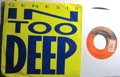 GENESIS * 45 * In Too Deep * 1986 * UNPLAYED MINT ORIGINAL USA * Vinyl 45 w/ PS - Imagem 1 de 4