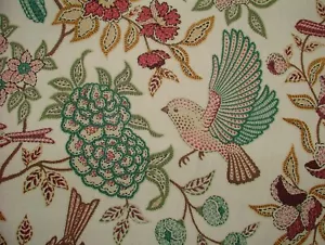 1.5 Metres Heritage Fern Floral Curtain Upholstery Cushion Blind Craft Fabric - Picture 1 of 12