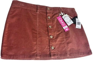Celebrity Pink Girls Skirt XL Redwood (med rust) Fall Holiday corduroy NWT $34 - Picture 1 of 4