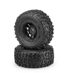 JConcepts Slash Pre-Mounted Landmines SC Tires w/Hazard Wheels (Yellow) (2) - Picture 1 of 1