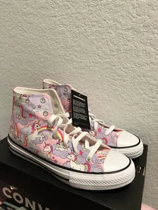 Converse Chuck Taylor All Star Hi Junior 'Neon Unicorn' 669107F Espuma Rosa Talla 5.5 - Imagen 1 de 5