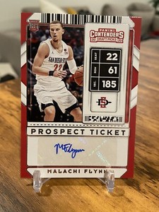 Malachi Flynn 2020-21 Panini Contenders Draft Picks Prospect Ticket RC Auto 🔥📈