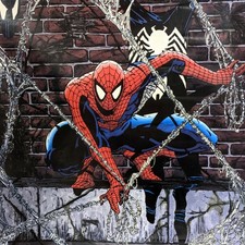 1990 Marvel Spider-Man Poster Todd McFarlane Marvel #1782 Black Suit Death 23x35