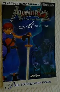 Alundra 2 A New Legend Begins Mini Guide Brady Games PS1 Activision ~ VERY RARE - Picture 1 of 4