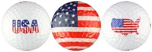 USA Flag Golf Ball Gift Set - Picture 1 of 1