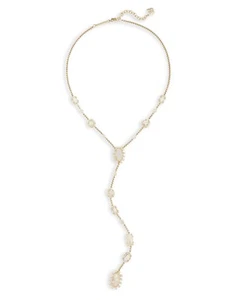 💖🌟NWT Kendra Scott Liesl Necklace in Gold Rock Crystal Mix RARE🌟💖 - Picture 1 of 8
