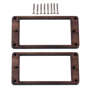 2 Pezzi Scatola Pickup Vibrazione Doppia Bobina Humbucker Telaio Anello di Montaggio - Foto 1 di 11