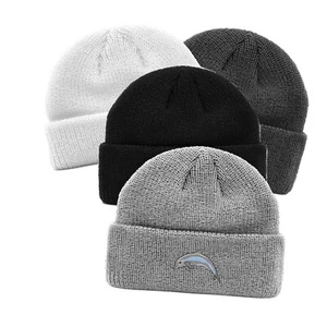 Wildlife Dolphin embroidered docker beanie hat, docker beanie hat - Picture 1 of 3