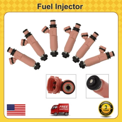 Juego de 6 inyectores de combustible FJ644 para Toyota 2002-2006 Camry 2004-2007 Highlander Foto 1 de 4