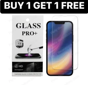 Tempered Glass Screen Protector For iPhone 14 13 12 XS 11 Pro Max Mini X XR 7 8+ - Picture 1 of 1