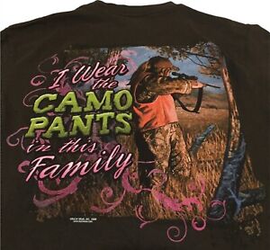 Women's Brown Hunting Buck Wear T-Shirt Size: M