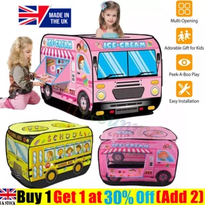 Foldable Pop Up Play Tent Truck Car Bus Kids Boys Children Game Play-House.Large - Picture 1 of 28