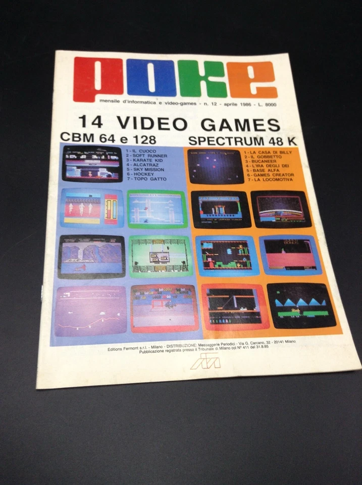 POKE MENSILE INFORMATICA E VIDEO GAMES N°12 1986  - Immagine 1 di 1