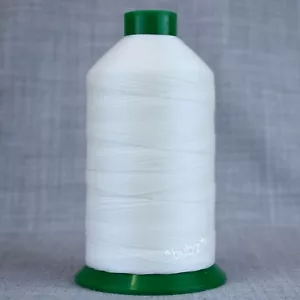 STRONG BONDED NYLON SEWING THREAD 20s 1,500m LEATHER CRAFT REPAIR 20 TKT WHITE - Picture 1 of 1
