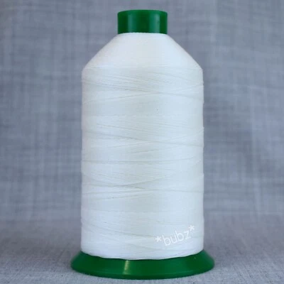 AMANN STRONG BONDED NYLON SEWING THREAD 20s 1,500m LEATHER CRAFT REPAIR 20 TKT WHITE
