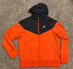 orange and blue nike windbreaker